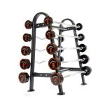 Pack 10 Barras Curvas  XRS Peso Fijo 10 a 55 kg + Rack.